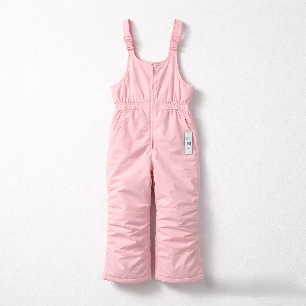 NEW! GIRLS EDDIE BAUER POWDER SEARCH BIB PANTS M 10/12 PINK SNOW OVERALLS